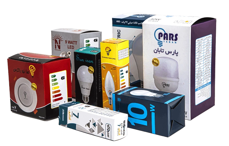 چاپ جعبه لامپ